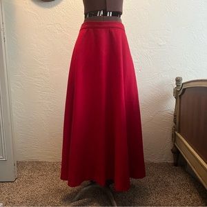 Vintage red skirt with lining no flaws